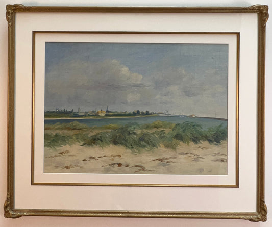 Untitled (River with Village Beyond), 1948